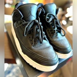 men's air jordan 3 retro black white